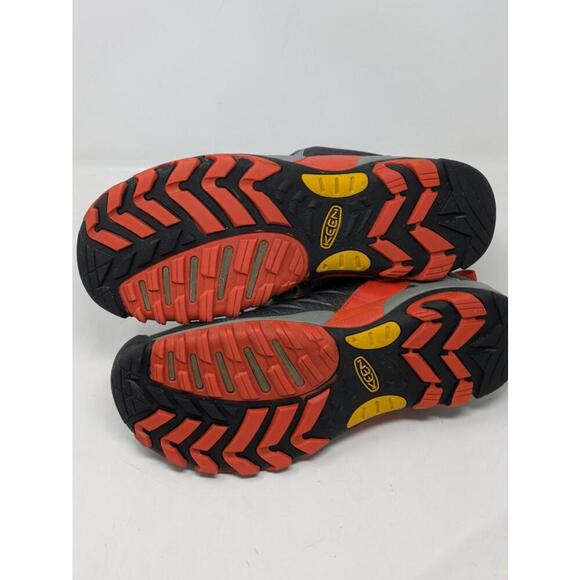 KEEN Marshall Mid Mens Size 11.5 Gray Orange Hiking Waterproof Boots Shoes - Picture 6 of 8